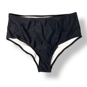 Beachsissi Black High-Waisted Bikini Bottom Women's size large